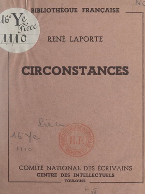 cover image of Circonstances